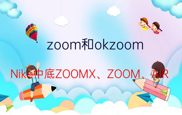 zoom和okzoom（Nike中底ZOOMX、ZOOM、AIR MAX的区别？）